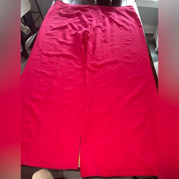 PrettyLittleThing Plus Hot Pink Tailored Wide Leg Trousers 24 NWT Barbie femcore - Picture 4 of 5